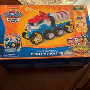 Rare Paw Patrol Dino Rescue Vehicle - Red, Blue, Yellow
New in Box